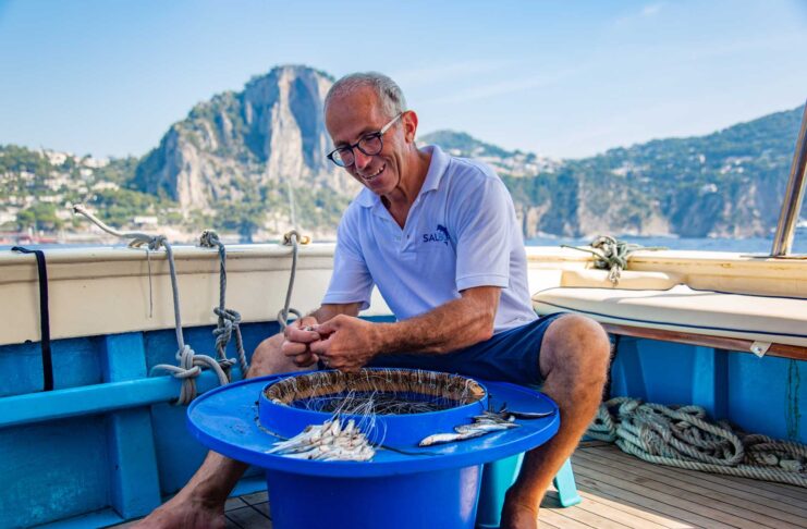 Esperienza pesca a Capri da Sorrento
